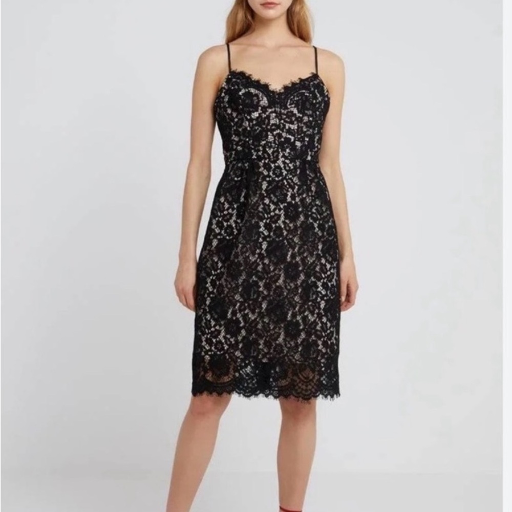 J. Crew Giupure Black Lace Midi Dress - Picture 4 of 12